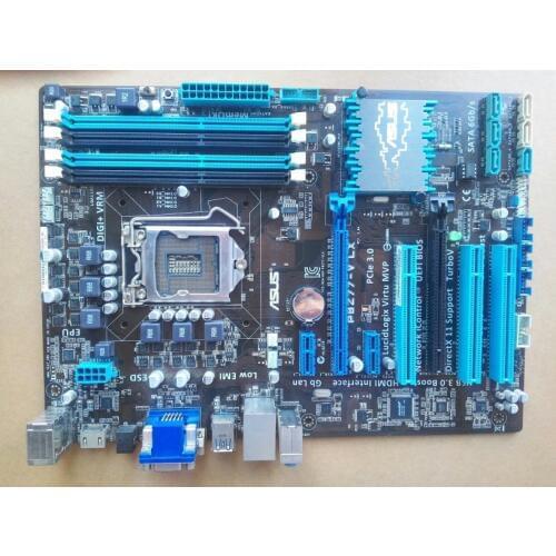 Used ASUS motherboard P8Z77-V LX LGA 1155 DDR3 i3 i5 22/32nm CPU USB3.0 32GB SATA3 VGA HDMI