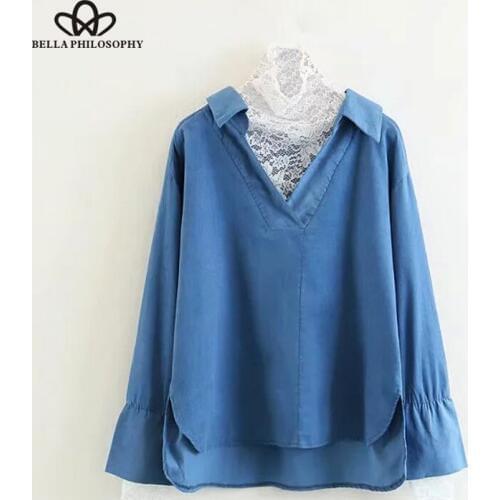 Блузки для полных Bella Philosophy China At AliExpress