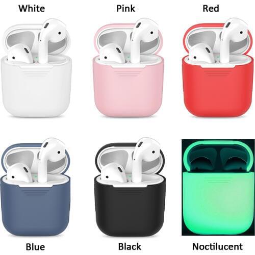 Silicone Case for Apple Airpods Air Pods Protective Cover Pouch Anti Lost Protector Elegant Sleeve Protector Box Accessories