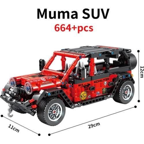 KAZI KY1032 Mechanical Engineering Pull Back Sports SuperCar Series Building Blocks Model Kids ABS Educational Toy Car Boys Gift