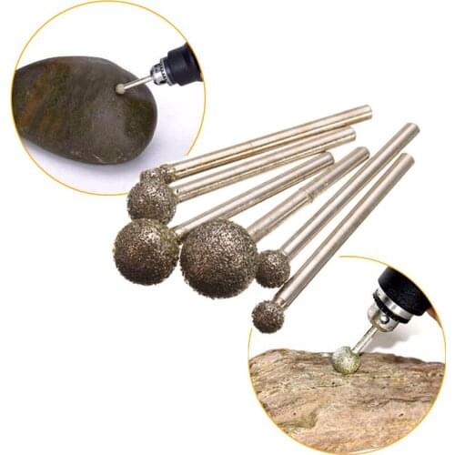 6Pcs Round Diamond Grinding Wheel For Dremel Rotary Tool Diamond Tools For Granite Diamond Burs Dremel Tools Accessories