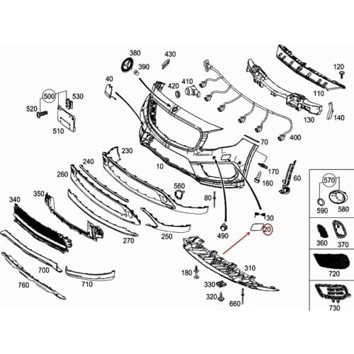 A1568850922/1022 Car Headlight spray cover Headlight cleaning cover Suitable for W156 GLA200 GLA220mer ced es-be nzGLA260 Cover