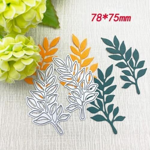 DIY leaf metal decorative dies 2021 new cutting dies craft leaves scrapbooking kerst cards decorating stamps and dies 2021