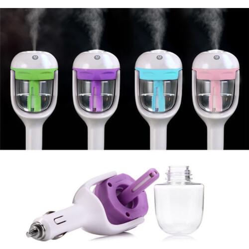 Mini Car Air Humidifier Diffuser Essential Oil Ultrasonic Aroma Mist Diffuser
