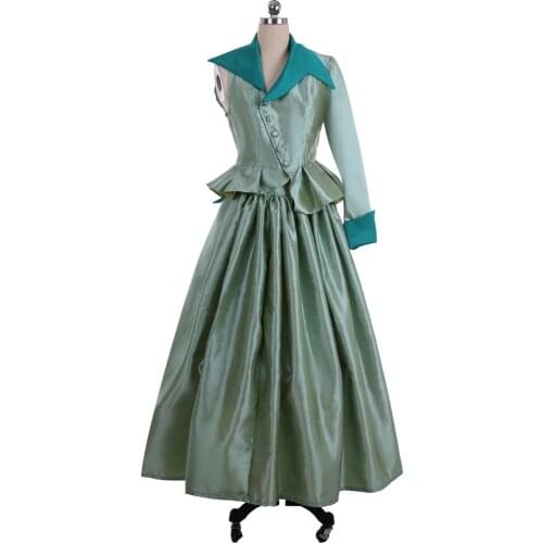 Musical Wicked Cosplay Glinda Costume Victorian Gown Gothic Medieval Baroque Dress One Sleeve For Women Carnival Halloween