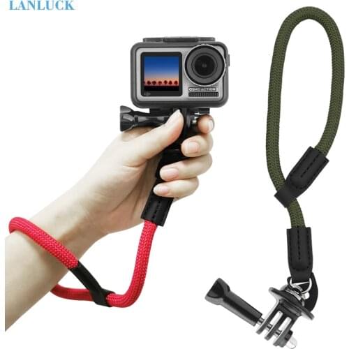Nylon Handheld Safety Hand Strap Lanyard Sling Copper Nut Adapter Belt for DJI Osmo Action Sports Camera Accessories