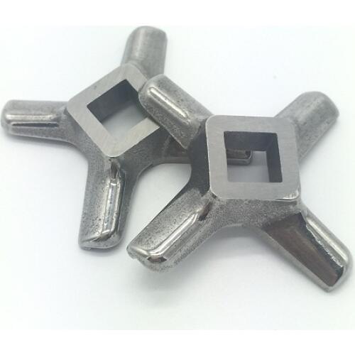 2 Pieces All stainless steel Meat Grinder Parts #8 Blade Mincer Knife KW658522 Fits Kenwood S/S420 fits Moulinex Bork Zelmer