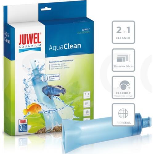 JUWEL AquaClean Gravel and Filter Cleaner.Aquarium Fish Tank Changing Water Suction Pipe Tube Straw Brush Device Pumping Clean