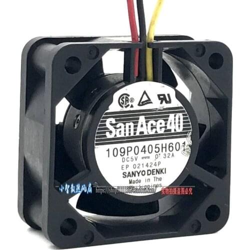 Original 109P0405H601 5V 0.32A 4CM 40 * 40 * 20 three-wire cooling fan