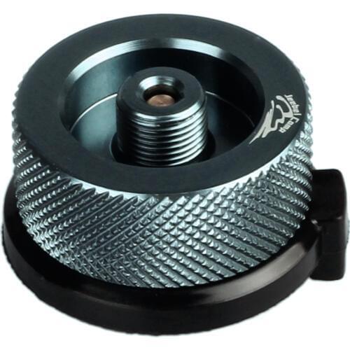 Outdoor Hiking Camping Burner Conversion Stove Adaptor Split Type Furnace Connector Gas Cartridge Tank Adapter 5 Colors