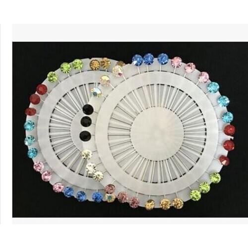 Assorted colors muslim rhinestones hijab pins scarf pins BZ010