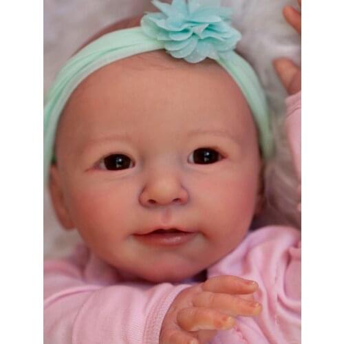 55 CM 3D-Paint Skin Silicone Reborn Baby Doll Toy For Girl Like Real Bebe Have Blood Vessels Lisa Alive Dress Up Play House