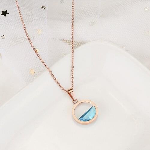 SSN2 Silver Necklace Mosaic Zirconia letter H Shape Pendant Necklace For Women Gift Chain choker