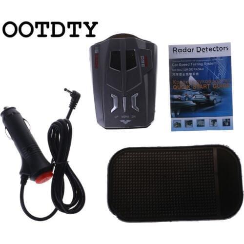 V9 Car Trucker Speed 360 Degrees Vehicle Radar Detector Voice Alert Warning 16 Band Auto LED Display English / Russian version