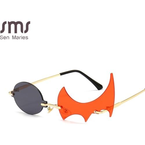 Steampunk Rimless Sunglasses Women Punk Vintage Sun Glass Men Framless Steampunk Retro Eyewear UV400