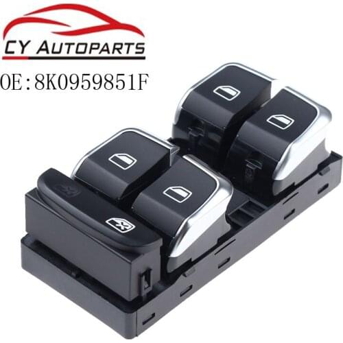 Driver Side Electric Master Window Control Button Switches For AUDI A4 S4 Q5 B8 Allroad A5 S5 8K0959851F 8KD959851A