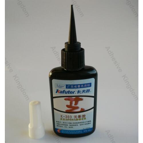 High Quality 50g kafuter K-303 UV glue acrylic transparent adhesive UV curing adhesive