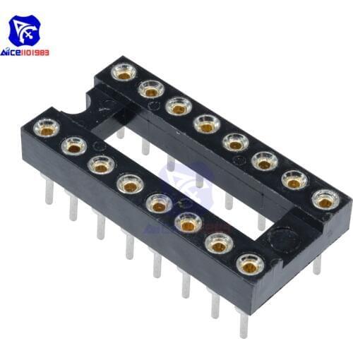 10PCS/Lot 16-pin DIP SIP Round IC Socket Adapter Wire-Bonded Gold Plating Machine