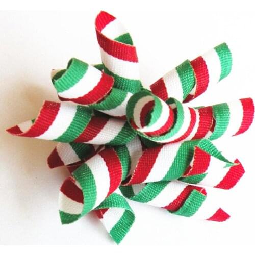 100PC/Lot Christmas Dog Hair Bows Red/White/Green Dog Bows With Rubber Bands Dog Grooming Accessories