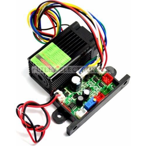12V 532nm100mW pumped Green Laser Dot Module Fan Cooling TTL 0-30KHZ