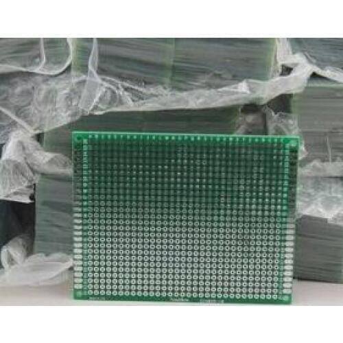 2PCS x 7x9 cm PROTOTYPE PCB 2 layer 7*9 panel Universal Board 2.54mm Double Side Green Board 1.6mm thickness