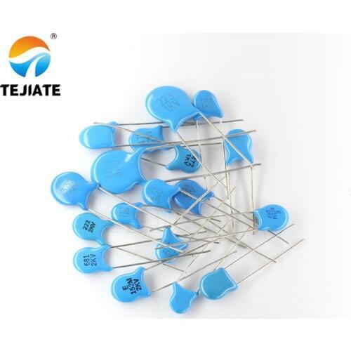 20pcs High voltage Ceramic Capacitor 3KV 5PF 10PF 15PF 20PF 22PF 27PF 30PF 47PF 56PF 100PF 220PF 1NF 2.2NF 3.3NF 4.7NF 10NF