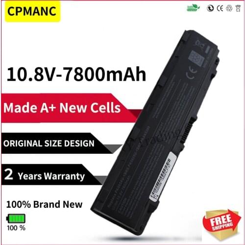 7800MAH battery for Toshiba C805 C805D C840 C840D C845 C845D C850 C850D battery C855 C855D C870 C870D C875D PA5024 HSW battery