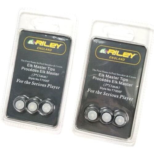 Free shipping 3pcs/pack 11mm snooker cue tips high quality Professional Pool tips Billiard accessories