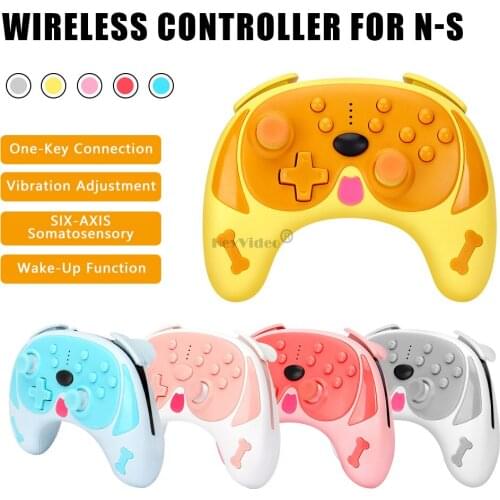 Wireless Gamepad for Nintendo Switch Pro Console Support Bluetooth Cute Animal Controller Game Joystick with Wake-up Function