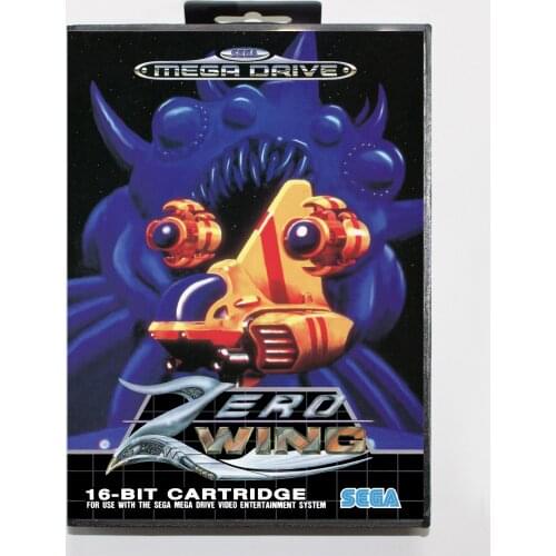 Zero Wing 16bit MD Game Card For Sega Mega Drive/ Genesis with Retail Box