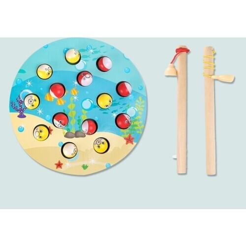 Montessori Toys Music Box Children Fishing Toy Magnetic Early Education Intelligence Development Mini Bionic Fishing Toy