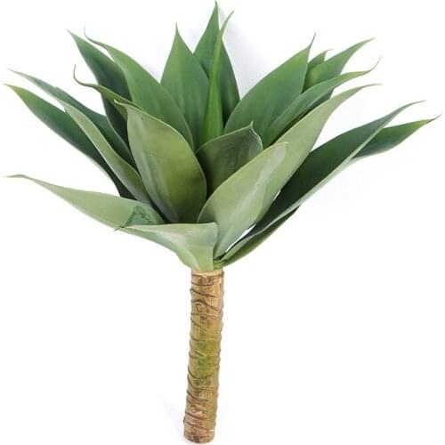55cm Artificial Rare Agave Plants Indoor Plastic Branch Tropical Fake Green Leaf Garden Balcony Office Hotel Home Desktop Decor