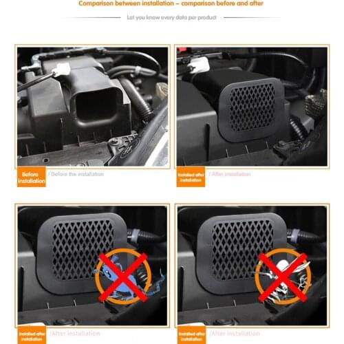 Engine Compartment Air Intake Cover Anti-Mouse Mosquito Protection Cover Modification Accessories for Honda Civic 16-19