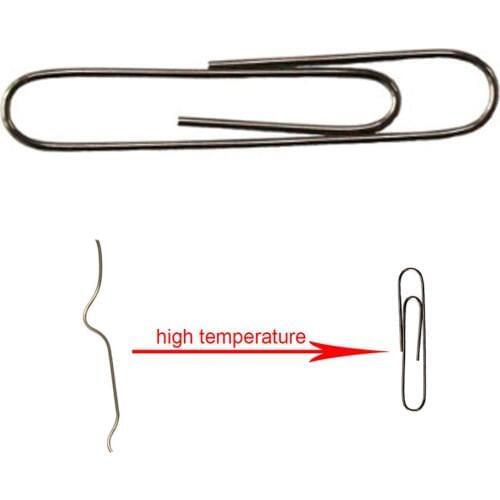 Magic paper clip Illusion Memory Change Nitinol Metal Paper Clip Mentalism Toys Magic Prop Wire Trick Self Bending