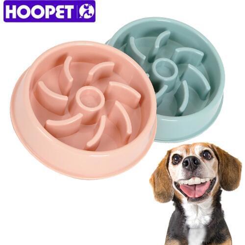 HOOPET Cat Dog Food Bowl Pet Eating Training Product Water Dish for Dogs Feeder Supply