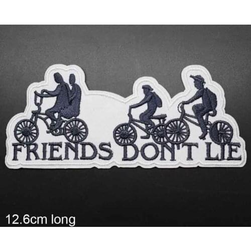 No Lie Friendship Iron On Embroidered Clothes Patches For Clothing Stickers Garment Wholesale