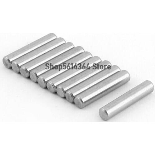 Stainless Steel Round Solid Dowel Pins Fastener Elements 5mm Dia 20mm Length 10pcs