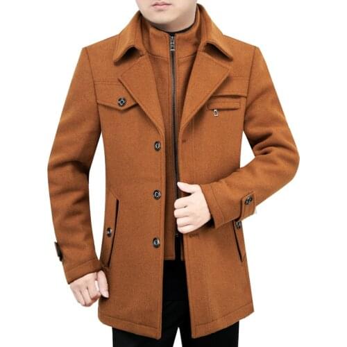 Niarvic Mens Wool Coats