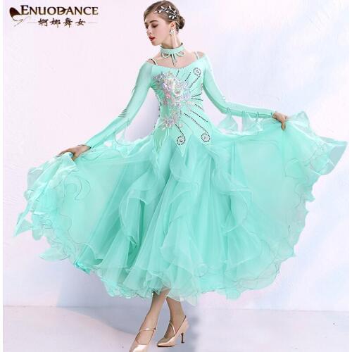 New ballroom waltz modern dance dress ballroom dance competition dresses standard ballroom dancing clothes tango dress MQ298