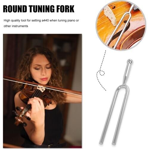 Practical A Tuning Fork Stainless Steel A Tone Tuning Fork Tuner Musical Instrument Accessories for Violin Guitar