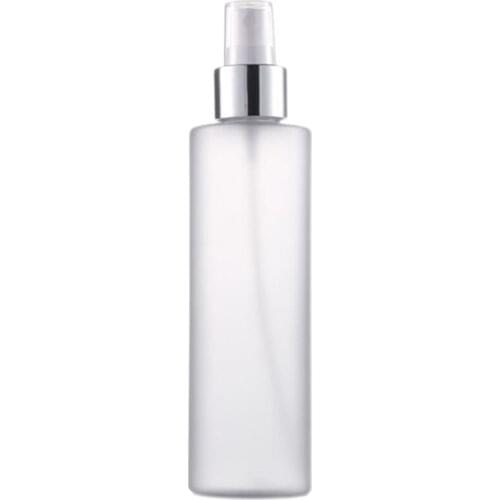 200ml Empty Refillable Plastic Spray Bottle Scrub Frosted Fine Mist Perfume Aluminum Atomizer Cosmetic Container Portable