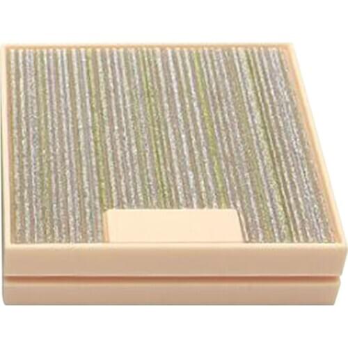 Empty Pressed Powder Case Makeup Blusher Highlights Cosmetic Container Box with Mirror, Compact Size