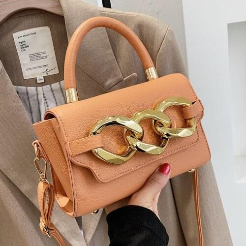 Lychee Pattern Luxury Brand Handbags For Women Large Chain Design Fashion Bag 2021 Most Hot Sale Shoulder Crossbody Bags 7Colors