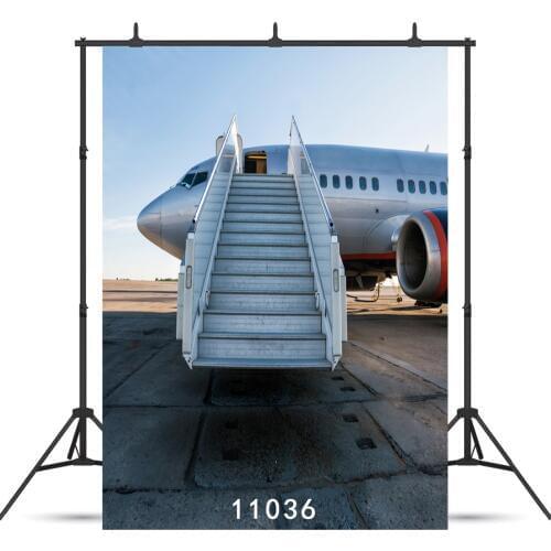 Airplane Ladder Vinyl Photography Background For Children Baby New Born Shower Agult Backdrop Photocall Photo Booth Studio