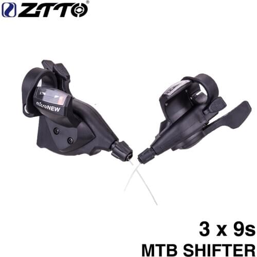 ZTTO Bicycle MTB 3X9 27 Speed Shifter 3S 9S SHIFTER LEFT RIGHT for micronew R50 R70 parts m4000 m370 m430 m590 system
