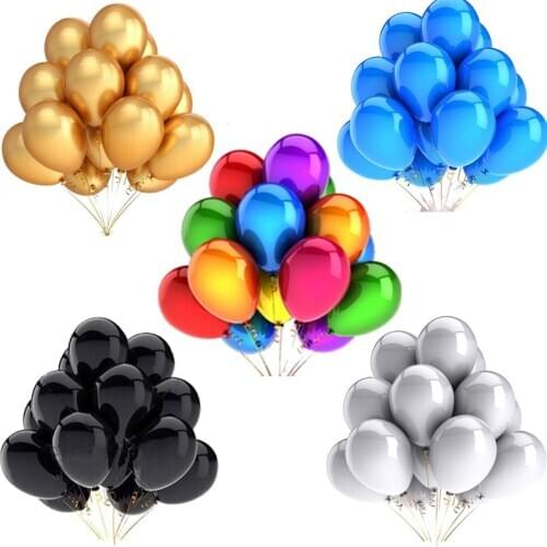 20pcs 12 inch Glossy Pearl Latex Balloons Happy Birthday Party wedding decorations Globos Kids Inflated Toys balloon Baby Shower