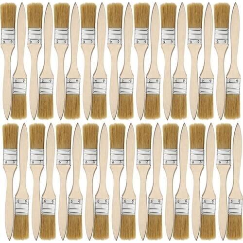 WSFS Hot 36 Pack of 1 Inch (24mm) Paint Brushes and Chip Paint Brushes for Paint Stains Varnishes Glues and Gesso