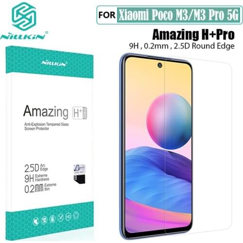For Xiaomi Poco M3 Pro 5G Tempered Glass Nillkin H+PRO 0.2mm Ultra-thin Anti-Explosion Screen Protector For Xiaomi Poco M3