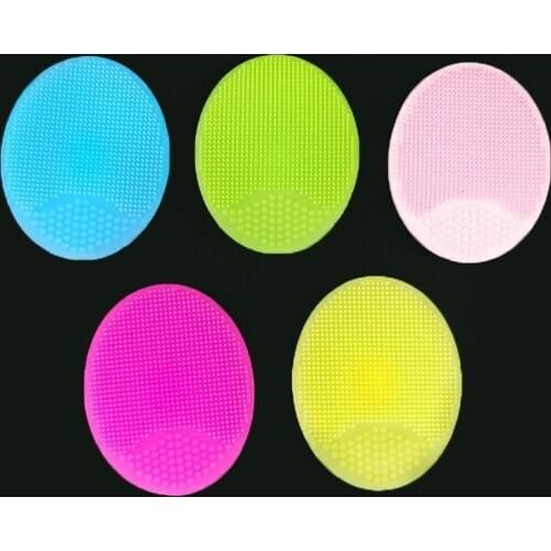 1PCS Silica Gel Cleaning Pad Sucker Silicone Face Cleansing Brush Wash Face Facial Exfoliating Brush Skin Cleanser Makeup Tool