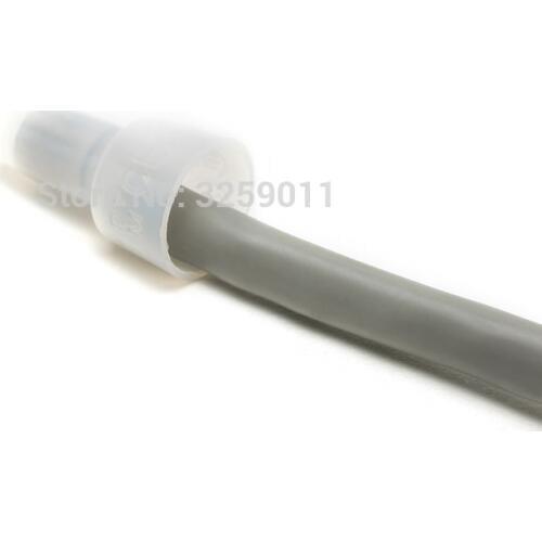 1000PCS CE1X Plastic High Quality Splice Gauge Wire Connectors Terminals block Car Audio Wiring Cap white 22-18 AWG